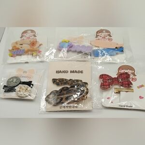 6 Piece Hair Clips Set